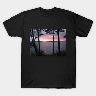 Lake Sunset,-Available As Art Prints-Mugs,Cases,T Shirts,Stickers,etc T-Shirt